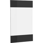 Küchenfront R-Line Schwarz Hochglanz 39.6x59 cm Möbelfront für den Hängeglasschrank Vicco