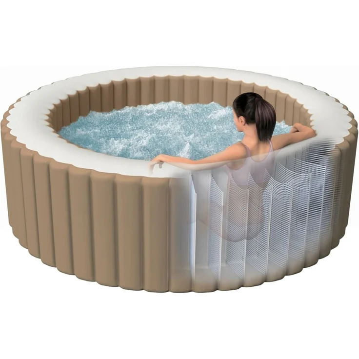 Intex Sprudelmassagewanne Rund PureSpa 216x71 cm 6 Personen 93293 – Bild 7