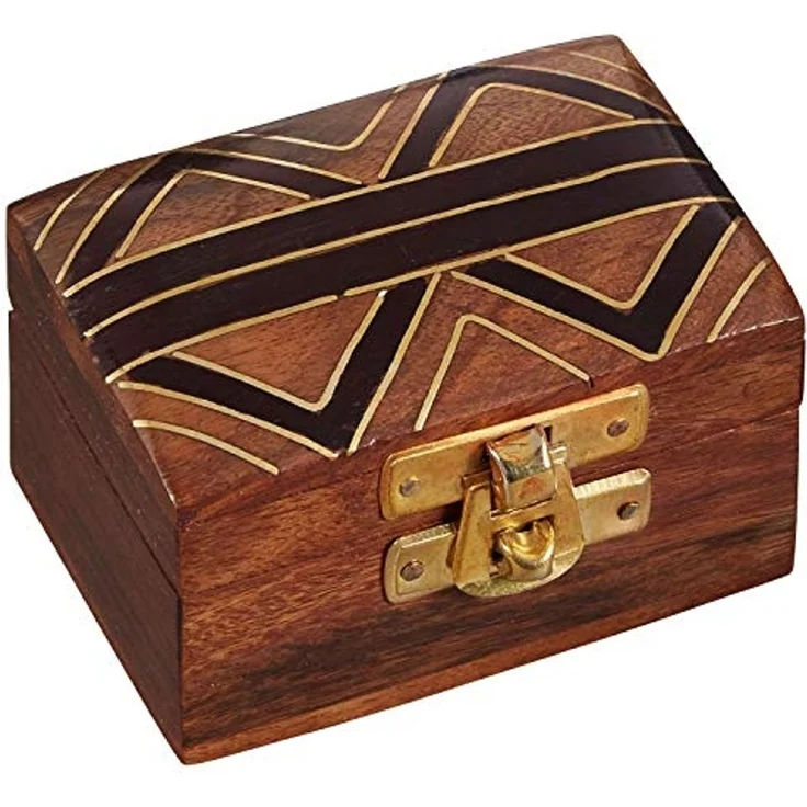 Marrakesch Orient & Mediterran Interior Schmuckkasten Orientalische Box Aufbewahrungsbox Dajat (1 St), Handarbeit – Bild 1