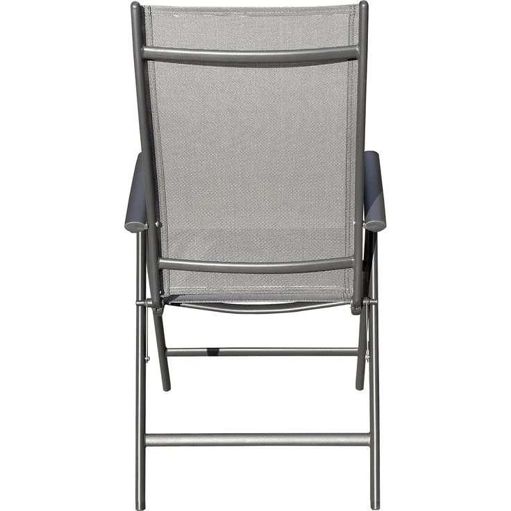 LC Garden GARVIO Klappsessel,Sitz und Rücken Textilen AnthrazitGestell Alu Anthrazit (max110KG ) - H 105 cm x T 68 cm x B 55 cm – Bild 7