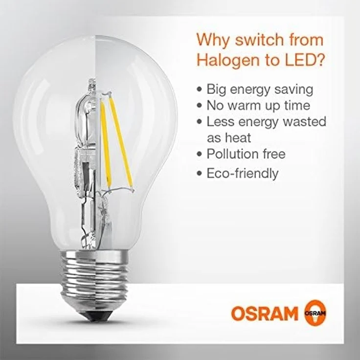Osram LED SuperStar Classic P Lampe, in Tropfenform mit E14-Sockel, dimmbar, Ersetzt 40 Watt, Filamentstil Klar, Warmweiß - 2700 Kelvin, 6er-Pack – Bild 4