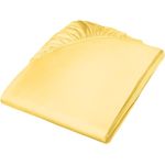 Fleuresse Mako-Satin-Spannlaken Colours, Größe 160 x 200 cm, gelb