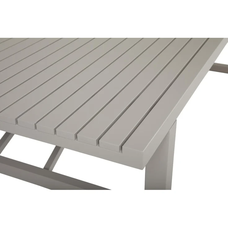 Gartenesstisch Vevi aus Aluminium, modern, beige, für 6–8 Personen, 230x95 cm – Bild 8