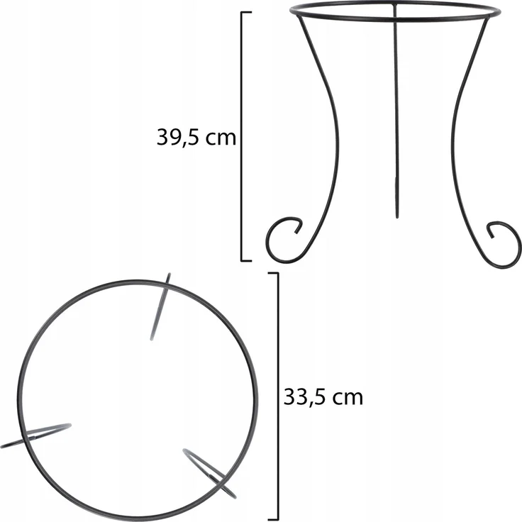 KADAX Blumenständer für Blumentöpfe, Metall, 40 cm – Bild 2