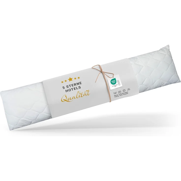 ZOLLNER Seitenschläferkissen, 1-tlg, 40x200 cm, 100% Polyester, vom Hotelwäschespezialisten