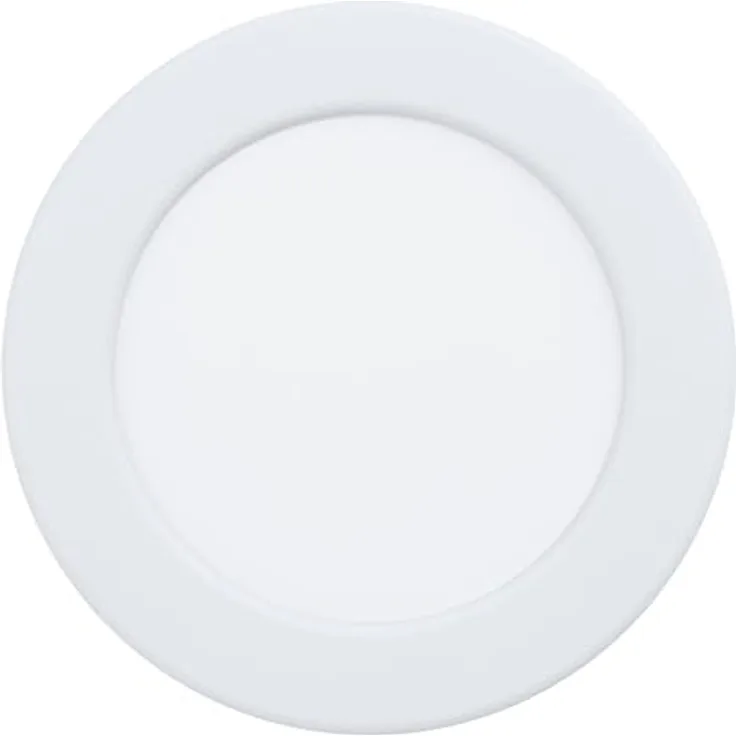 EGLO Fueva 6, runder LED Einbaustrahler für Badezimmer, IP44 Spritzwasserschutz, anpassbare Lichtfarbe 2700K/4000K/6500K, weiß