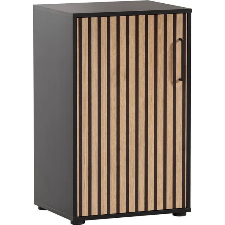 Schildmeyer Aktenschrank Hank, MADE IN GERMANY, Breite 50 cm Tür mit Akustikprint, Metallbeschläge, Softclose-Funktion – Bild 4