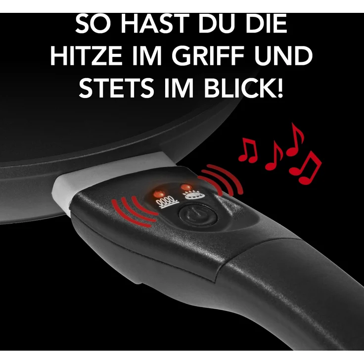 MAXXMEE Aluminium-Pfanne mit LED-Anzeige und Signalton - 24 cm - schwarz – Bild 4