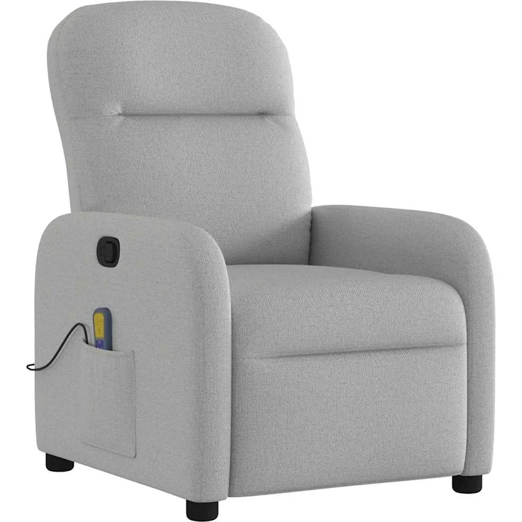 vidaXL Massagesessel Wolkengrau Stoff 4015541 – Bild 1