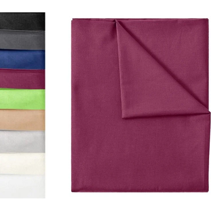 Green Mark Textilien Klassische Bettlaken – Flaches Laken aus 100% Baumwolle, ohne Gummi, hautfreundlich, pflegeleicht, bei hohen Temperaturen waschbar – Bordeaux Rot – 150x250 cm – Bild 4