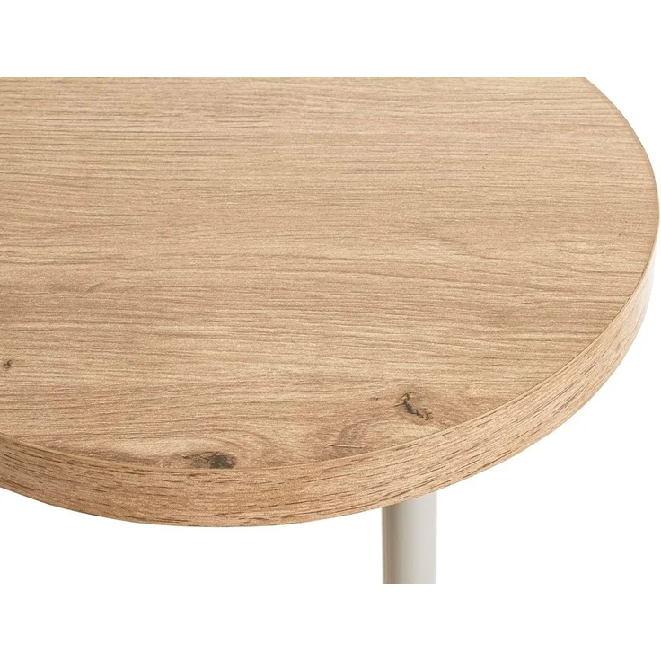 HAKU Möbel Beistelltisch Eiche, grau, MDF, Metall - Maße: H 50 cm x Ø 30 cm, Style: Modern – Bild 6