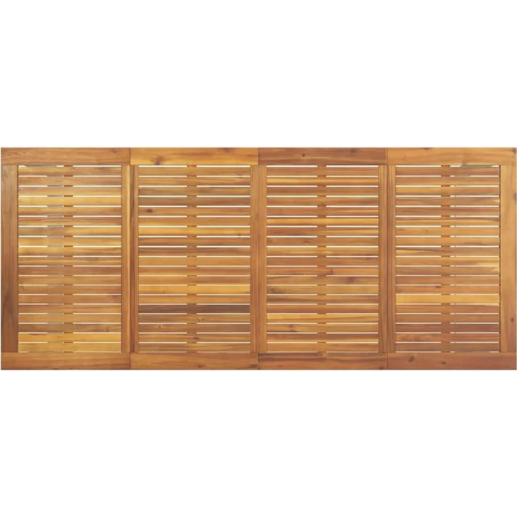 vidaXL Gartentisch Grau 200 x 90 x 75 cm Massivholz Akazie 4010597 – Bild 7