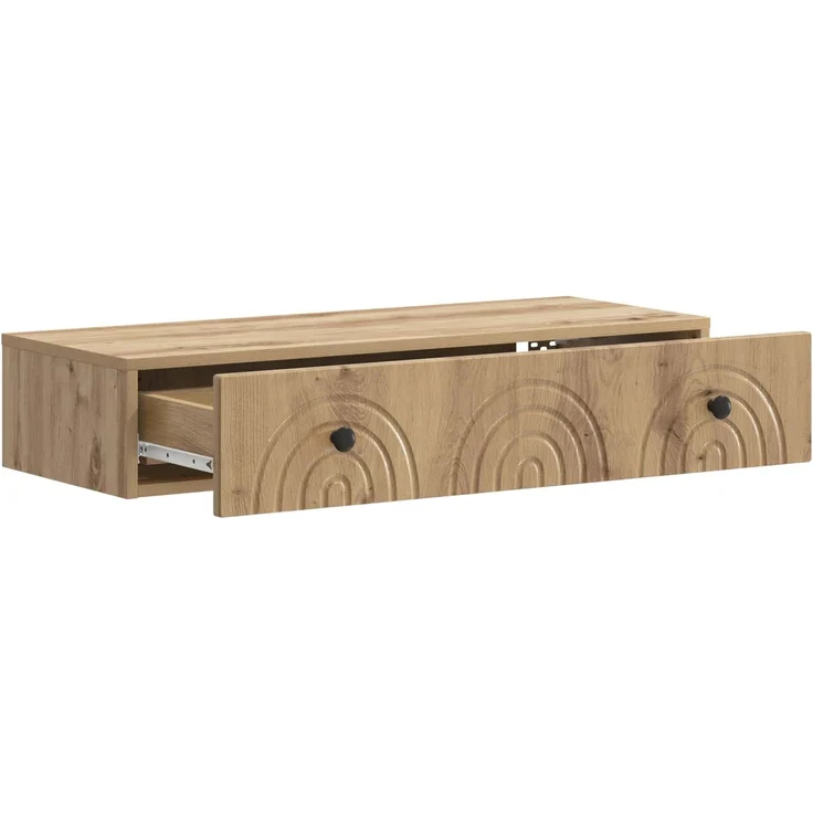vidaXL Wandmontierter Beistelltisch 87,5 x 34,5 x 17 cm Holzwerkstoff 898164 – Bild 4