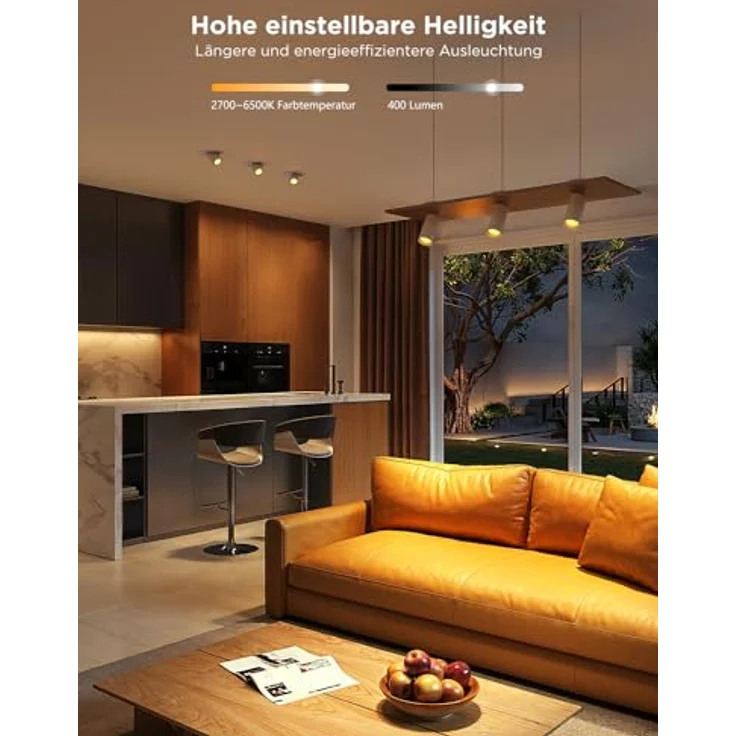 Govee Glühbirne GU10 LED RGBWW, Smarte Glühbirne Funktioniert mit Matter, Alexa, Google Home, 400LM WLAN LED Lampe Dimmbare Farbwechsel, 56 Szenen, Smart Bulb GU10 Synchronisierung mit Musik 4 Packung – Bild 3