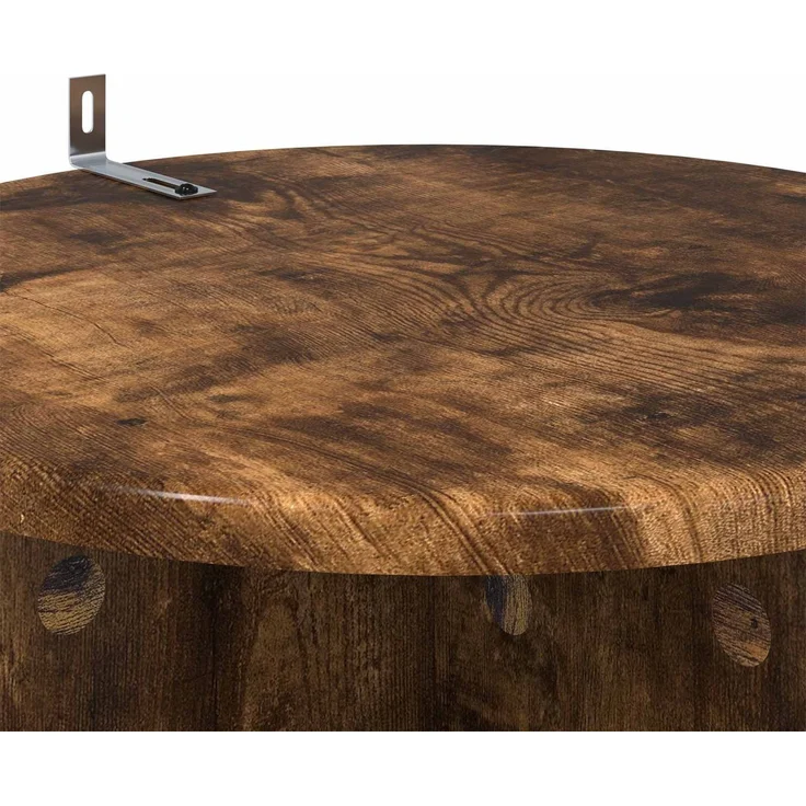 vidaXL Pflanzenständer 2 stk. Räuchereiche Ø40 x 60 cm Holzwerkstoff 899713 – Bild 8