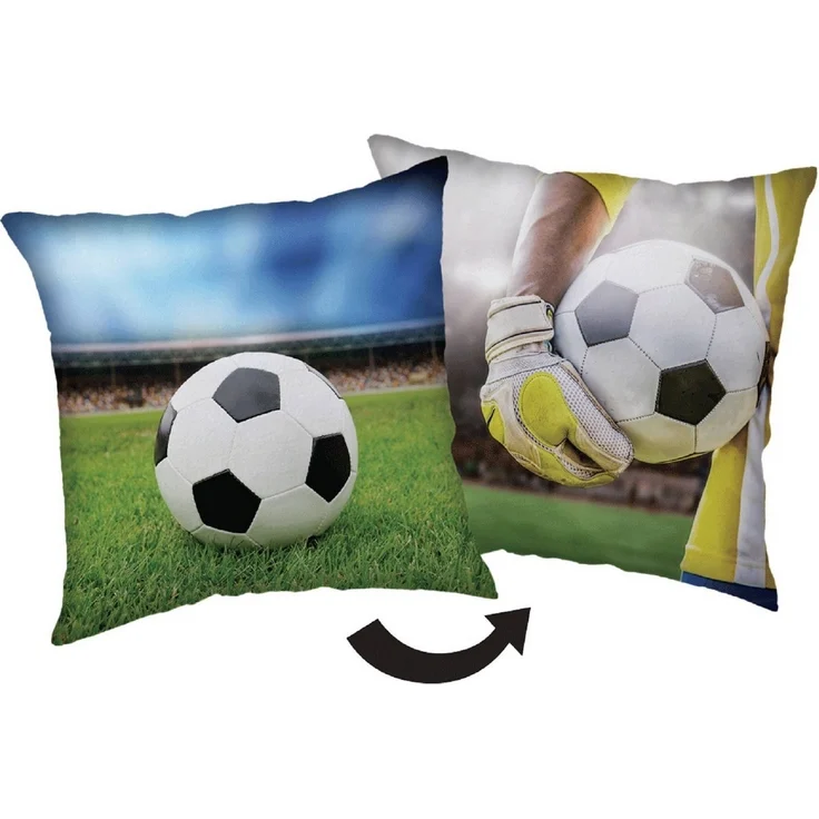 Football Kopfkissen (1 Stück) Premium Dekokissen mit beidseitigem Digitaldruck – Bild 1