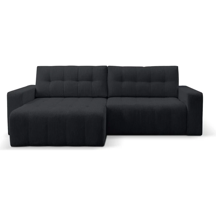 Selsey 'Maillo' Ecksofa mit Schlaffunktion & Bettkasten, Cord, Universal, Dunkelgrau – Bild 6