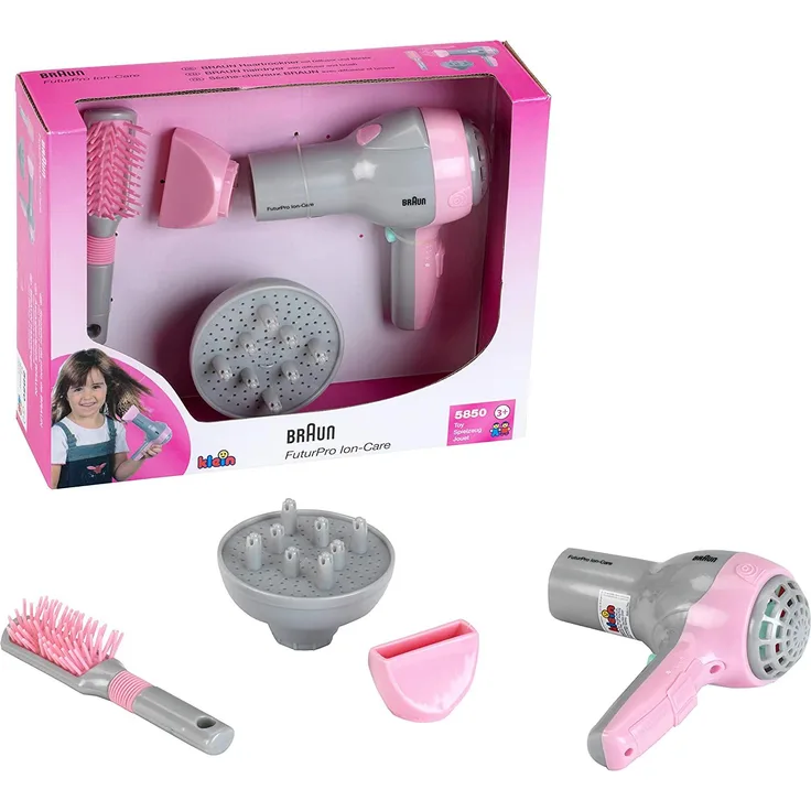 Braun Haartrockner mit Diffusor und Bürste