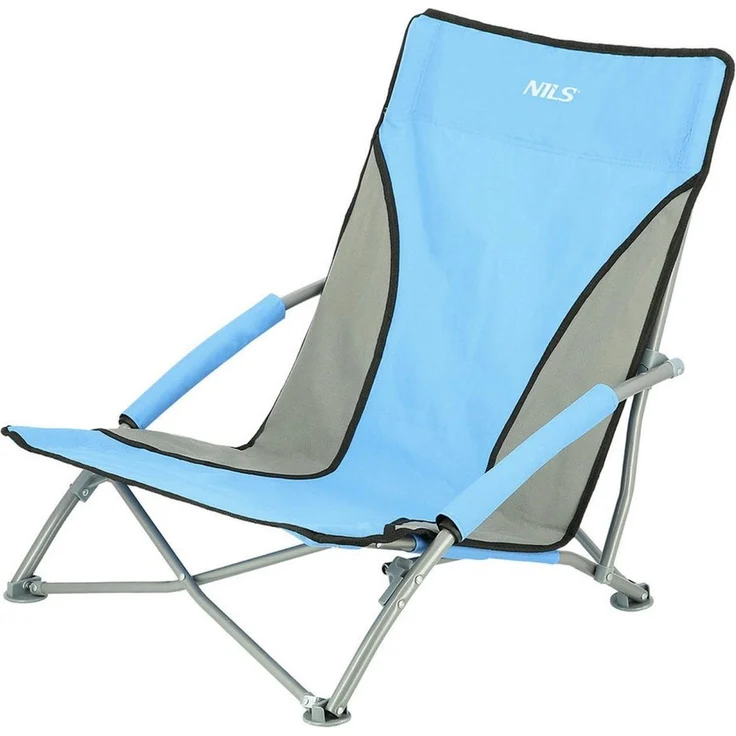 Nils Campingstuhl Strandstuhl Klappstuhl Faltstuhl (Spar-Set, 1 St), klappbar, Tragetasche, Armlehnen, bis 120 kg – Bild 4