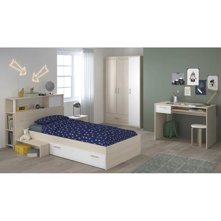 Parisot Kinderzimmer Charly in Akazie und weiß Jugendzimmer Set 5-tlg. – Bild 2