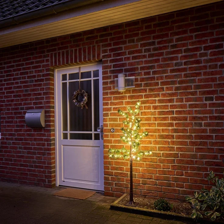 Northpoint LED Baum Tannenbaum Nadelbaum Braun 3,6W 150 LEDs 150cm hoch – Bild 6