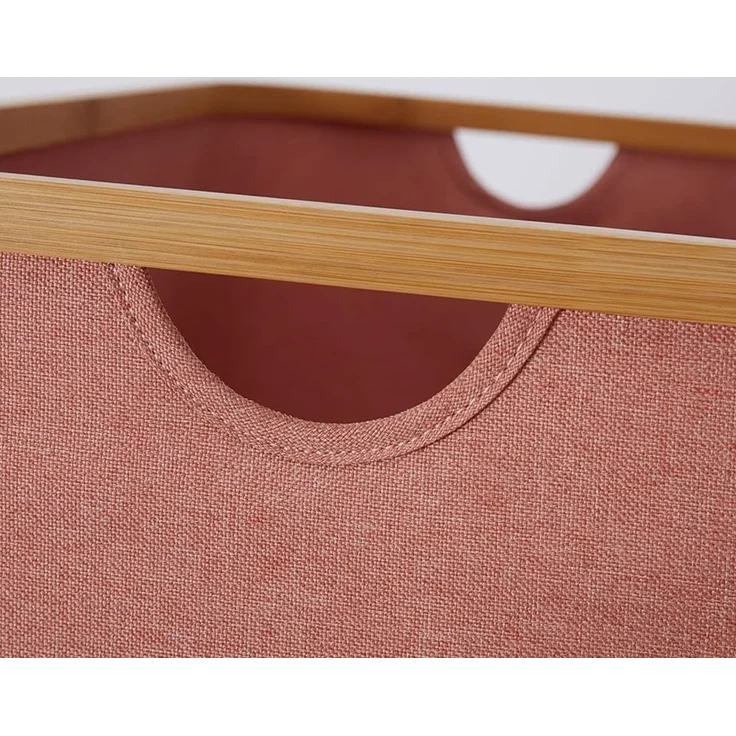 Lumaland Bambus-Aufbewahrungsbox rechteckig 3er-Set Rosa 54x33x26cm/45x30x23cm/38x26x16cm – Bild 7