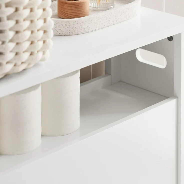 SoBuy BZR83-W Badunterschrank, MDF, Lackiert, Weiß, 60 x 70 x 20 cm – Bild 10