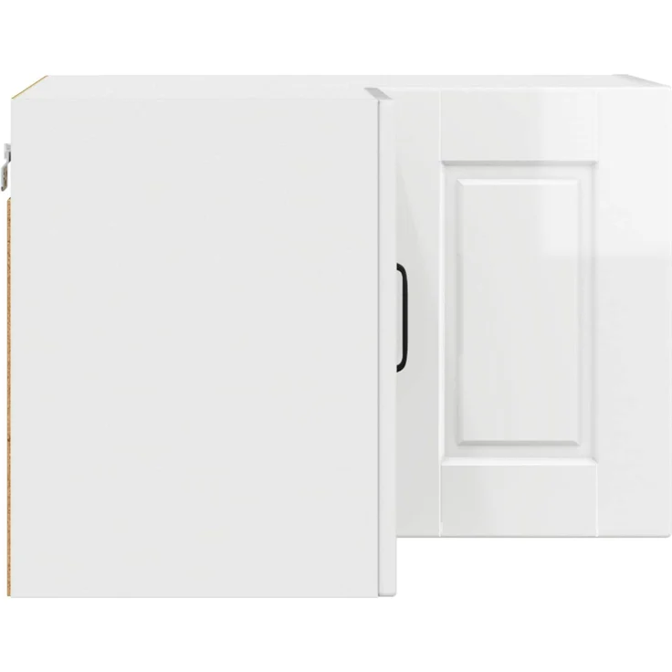 vidaXL Wand-Eckschrank PORTO Hochglanz-Weiß 57 x 57 x 40 cm 885309 – Bild 7