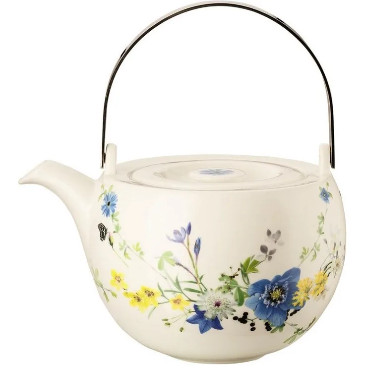 Rosenthal Teekanne Brillance Fleurs des Alpes Teekanne 6 P. 3tlg, Kannen