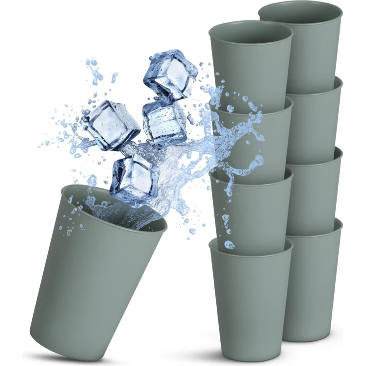 Becher Kunststoff - Mehrweg Grün 0,2L 8er-Pack – Bild 5