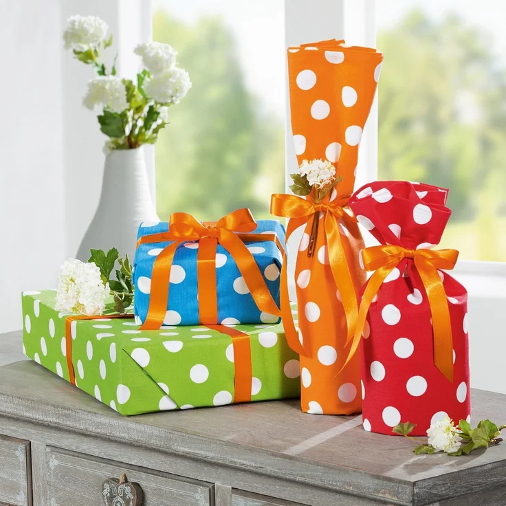 Erwin Müller Geschirrtuch Geschirrtuch 4er-Pack, Baumwolle Punkte – Bild 4