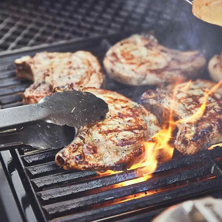 BURNHARD® Grillrost Gusseisen, emailliert, beidseitig verwendbar, extra starke Ausführung, optimale Hitzespeicherung, BBQ-Branding, passend für FRED, Big FRED, Fat FRED – Grillrost Gusseisen FRED - Multi-Color - #946080 – Bild 6
