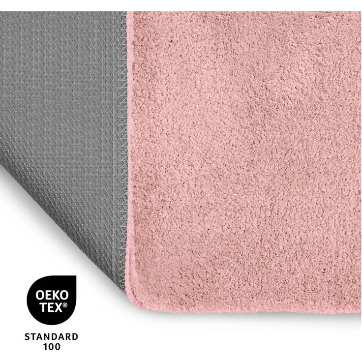 OTTO home Badematte Neele, Höhe 20 mm, rutschhemmend beschichtet, schnell trocknend, Polyester, rechteckig, Badteppich, getuftet, modern, Uni, antirutsch, flauschig, Hochflor – Bild 3