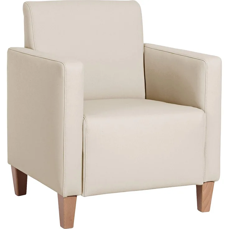 Milla Sessel Polyurethan Beige Buche Natur
