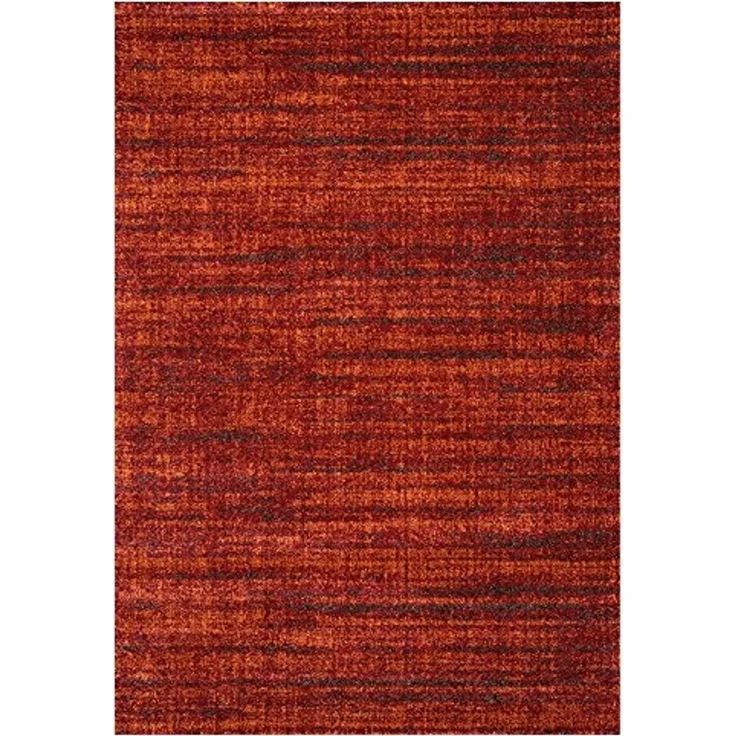 Vimoda Teppich Wohnzimmerteppich Rot dicht und weich, Rechteckig, Höhe: 19 mm, Sehr Dicht & soft meliert, Teppich Terracotta (Feuer Farbe) – Bild 2