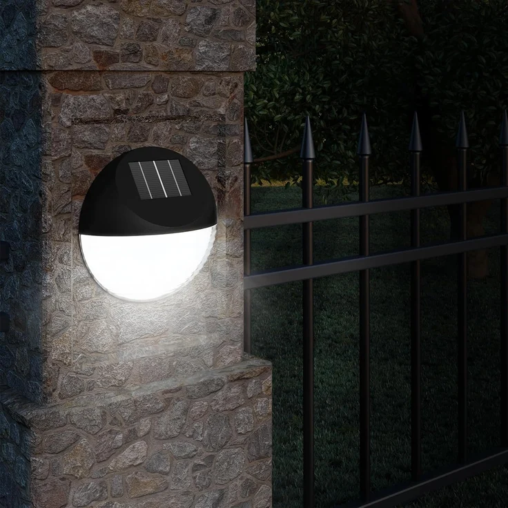 monzana LED Solarleuchte, Solarlampe, 6er Set Solarlampe Außen IP65 Hängend Garten Balkon Außenleuchte Zaun – Bild 6