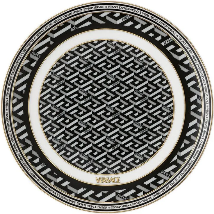 Rosenthal Versace La Greca Signature Black Brotteller 17 cm