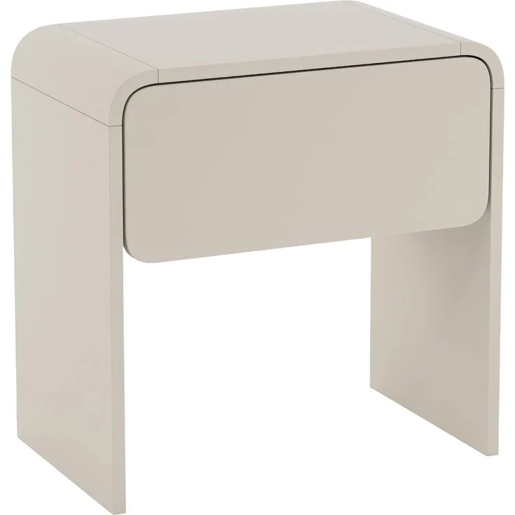 Selsey 'Lummo' Nachttisch mit Schublade, Kaschmirgrau, 50 cm – Bild 1