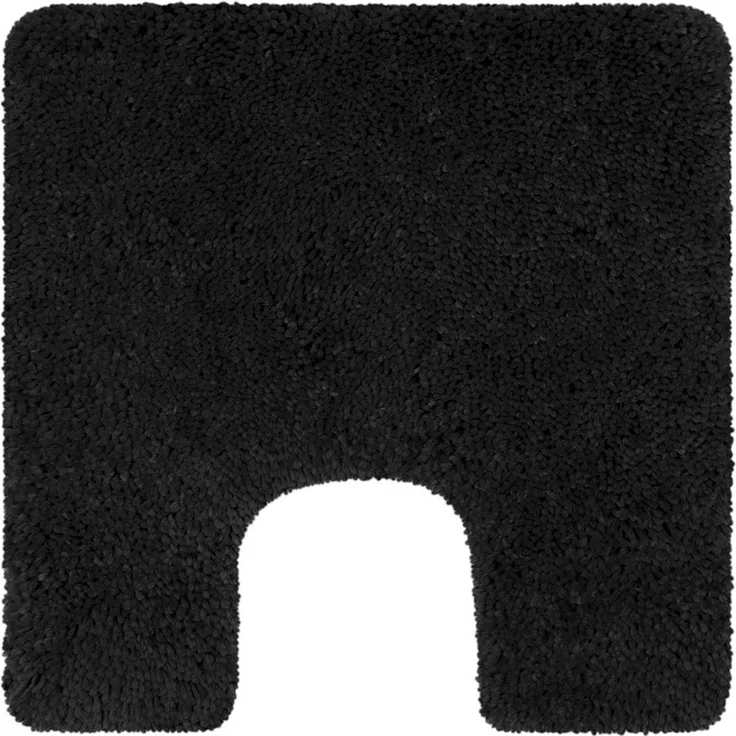 spirella Badematte HIGHLAND, Höhe 40 mm, Badteppich Hochflor, 100% Polyester Microfaser, Anti-Rutsch Beschichtung, mit Toilettenausschnitt, für Fußbodenheizung geeignet, waschbar 40°, schnelltrocknend, Polyester, rechteckig, Rutschhemmende Unterseite a... – Bild 1