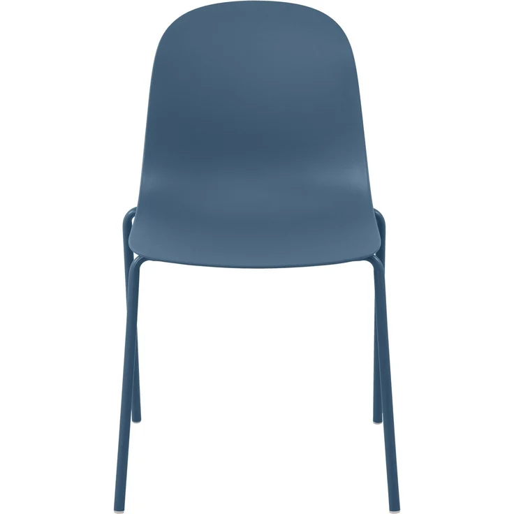 CLP Stapelstuhl Hardin mit ergonomischer Kunststoffschale und stabilem Metallgestell - Farbe:blau – Bild 4