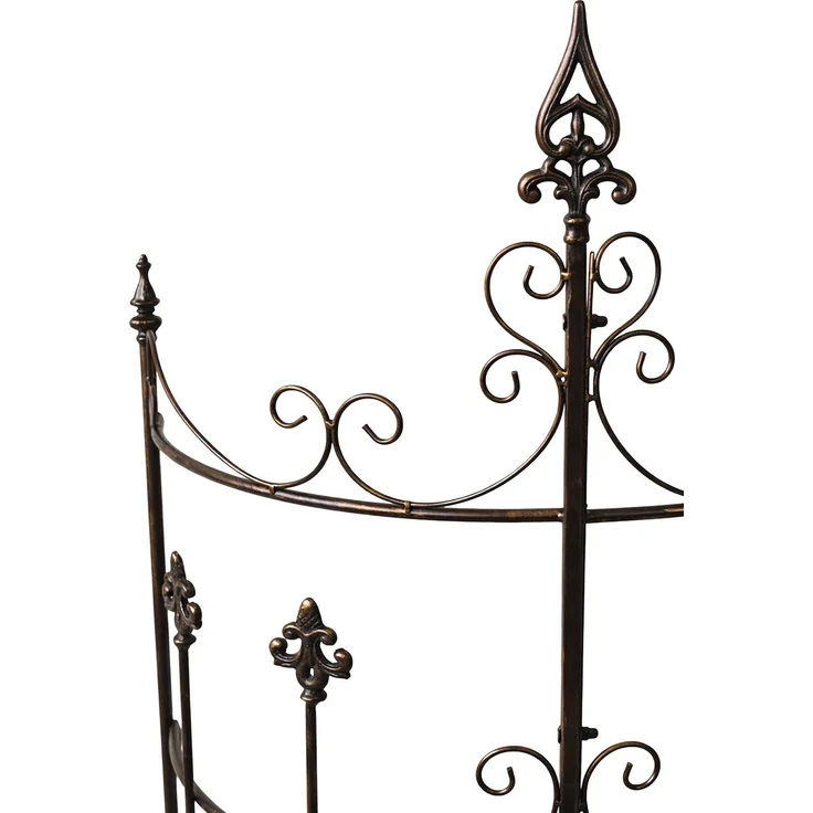 CLP Rankgitter Metall 2er Set Klivia, dekorative Rankhilfe mit Zierspitzen,bronze – Bild 6