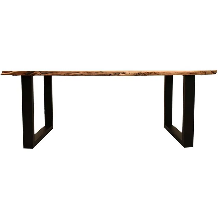 Baumkantentisch Catania - 160 x 90 cm - Akazienholz - Gestell U-Form