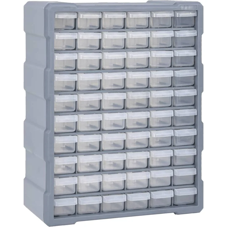 vidaXL Multi-Schubladen-Organizer mit 60 Schubladen 38x16x47,5 cm 147588 – Bild 1