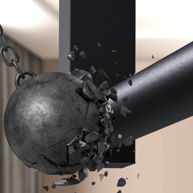 CLP Kleiderstange Fenton aus Metall für Deckenmontage mit 12 Kleiderhaken,80x80 cm – Bild 2