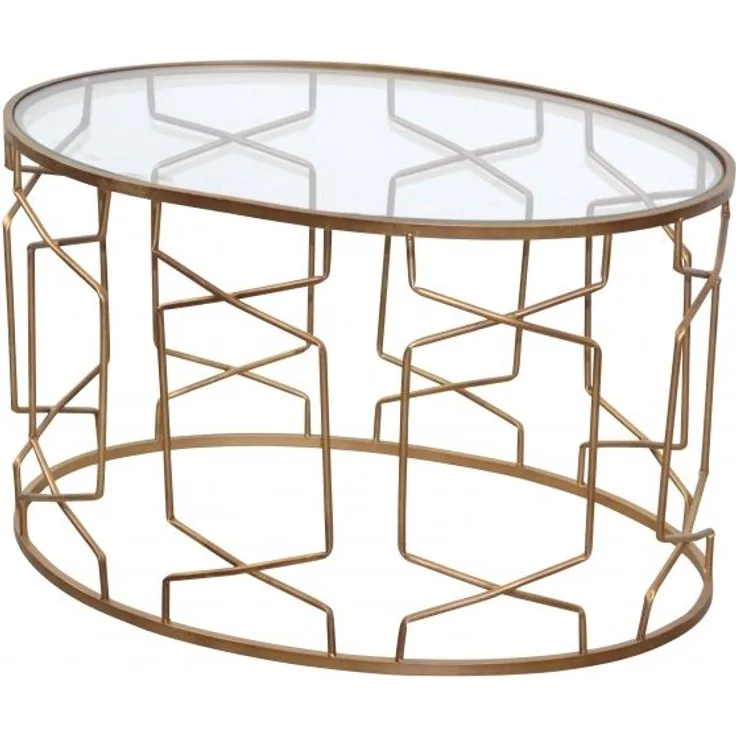 Metall Couchtisch "Anna" gold
