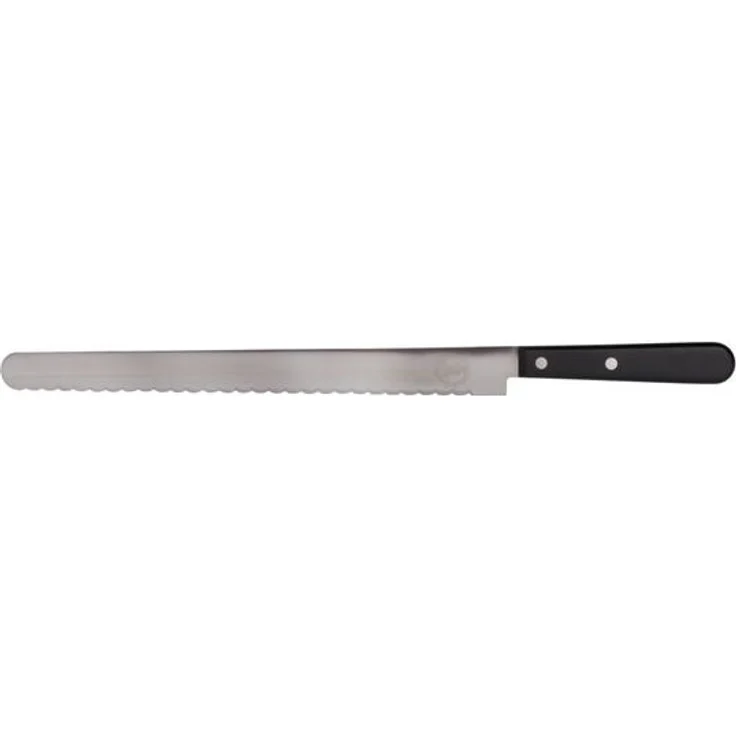 Sallys Brotmesser aus Edelstahl und 31,5 cm Klingenlänge, aus einem Stück geschmiedet und extra lange Klinge – Bild 4
