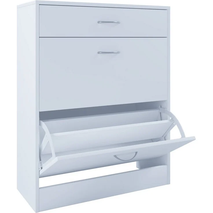 VCM Schuhschrank Holz Regal Schuhschrank Schuhkipper Klappen Balia – Bild 1