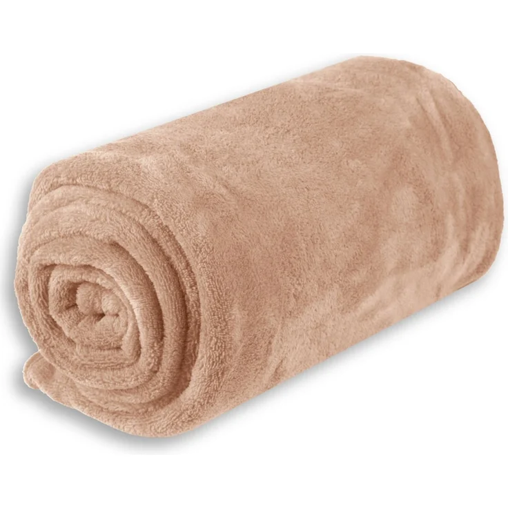 Babydecke Mikrofaser Bestcount 90x140 cm beige - hellbraun – Bild 1