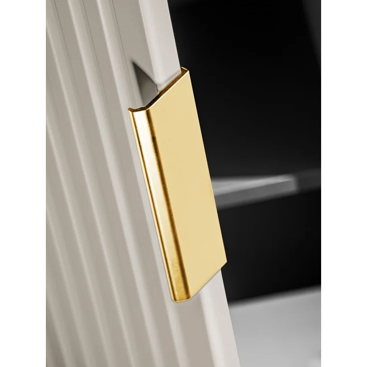 Hochschrank mit 1 Tür (140x25x35cm), Kaschmir matt – Bild 5