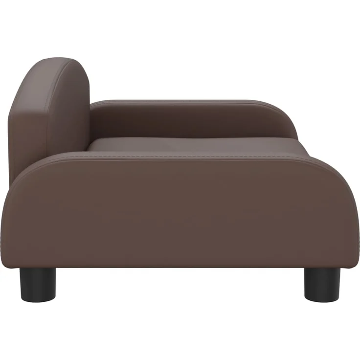vidaxl Kindersofa 70 x 45 x 30 cm Kunstleder, Braun – Bild 3